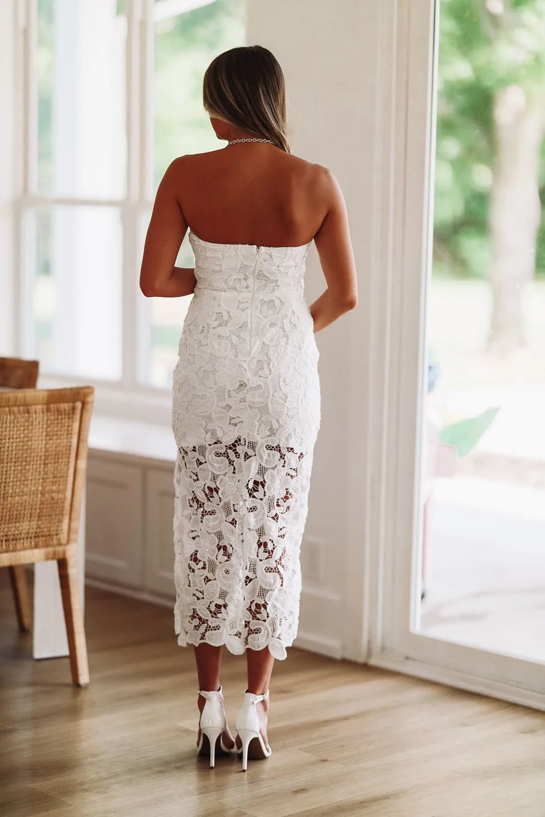 Movie Premiere Midi Dress - White sold by Hazel & Olive product image thumbnail 2