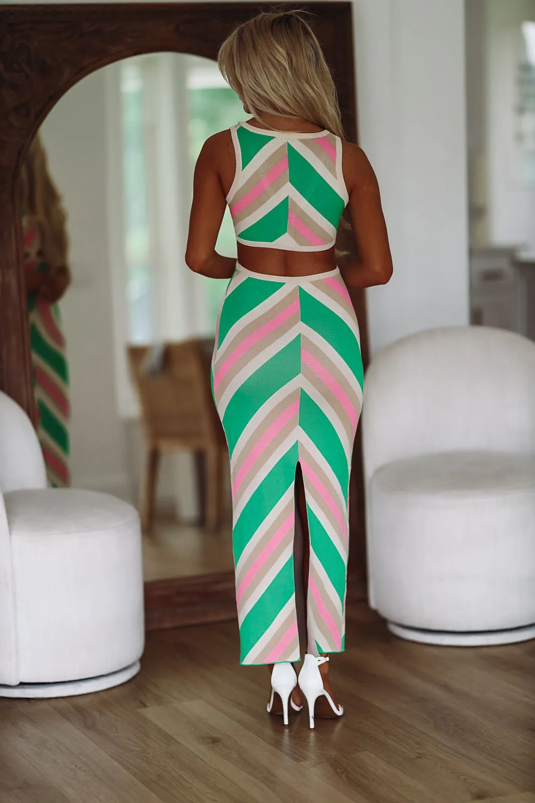 Teagan Midi Dress - Green sold by Hazel & Olive product image thumbnail 3
