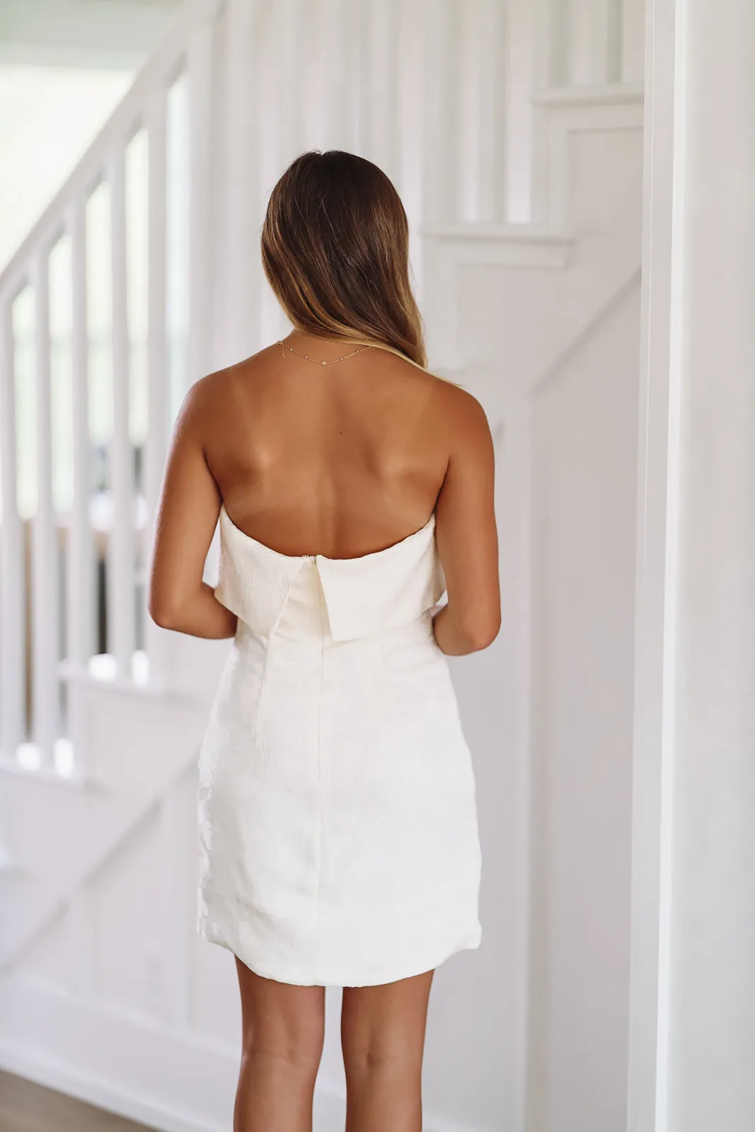 Take Me Out Mini Dress - Cream sold by Hazel & Olive product image thumbnail 2