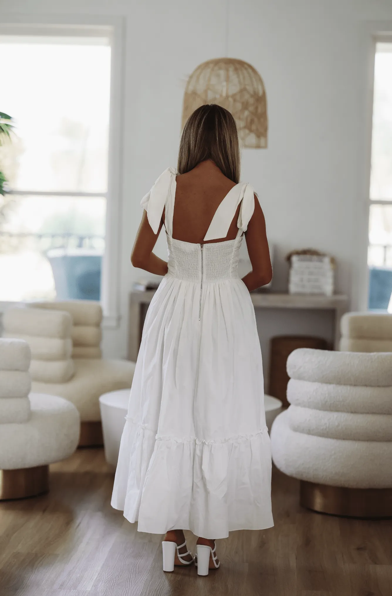 Natural Beauty Midi Dress - White sold by Hazel & Olive product image thumbnail 3