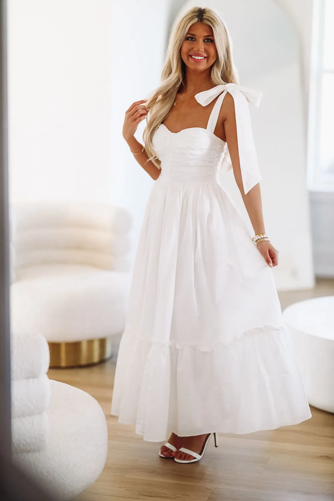 Natural Beauty Midi Dress - White sold by Hazel & Olive product image thumbnail 2