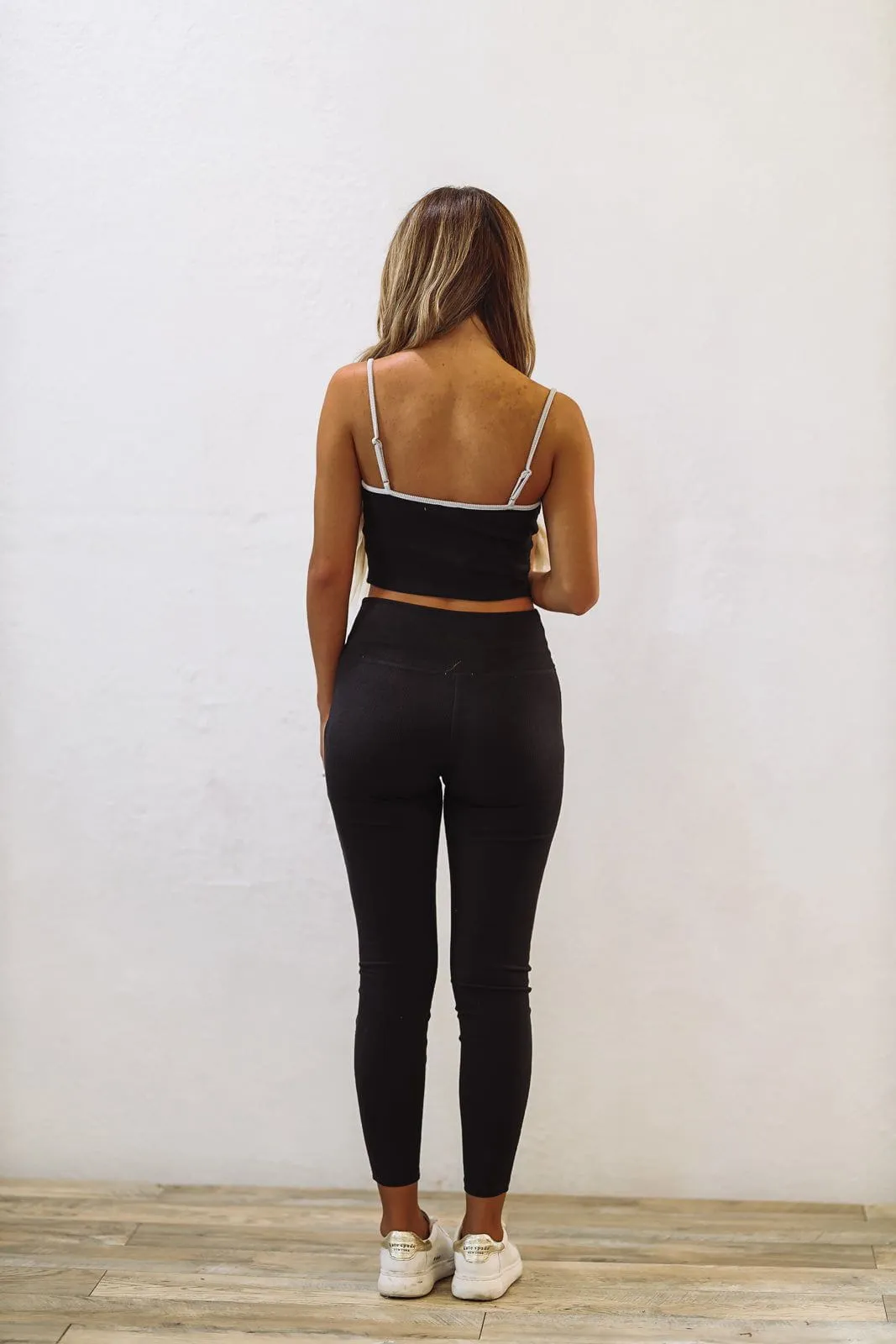 Ribbed Yoga Pants - Black (FINAL SALE) sold by Hazel & Olive product image thumbnail 4