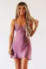 All Drama Cocktail Mini Dress - Purple sold by Hazel & Olive