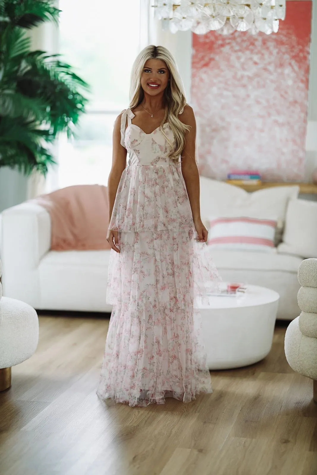 Don't Make Me Blush Maxi Gown - Blush Pink sold by Hazel & Olive product image thumbnail 3