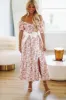 Flourish In Spring Floral Midi Dress - Pink sold by Hazel & Olive