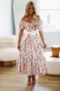 Flourish In Spring Floral Midi Dress - Pink sold by Hazel & Olive