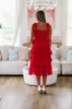 Follow Along Midi Dress - Red sold by Hazel & Olive