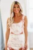 Mon Petit Fleur Crop Top - Pink and Cream sold by Hazel & Olive