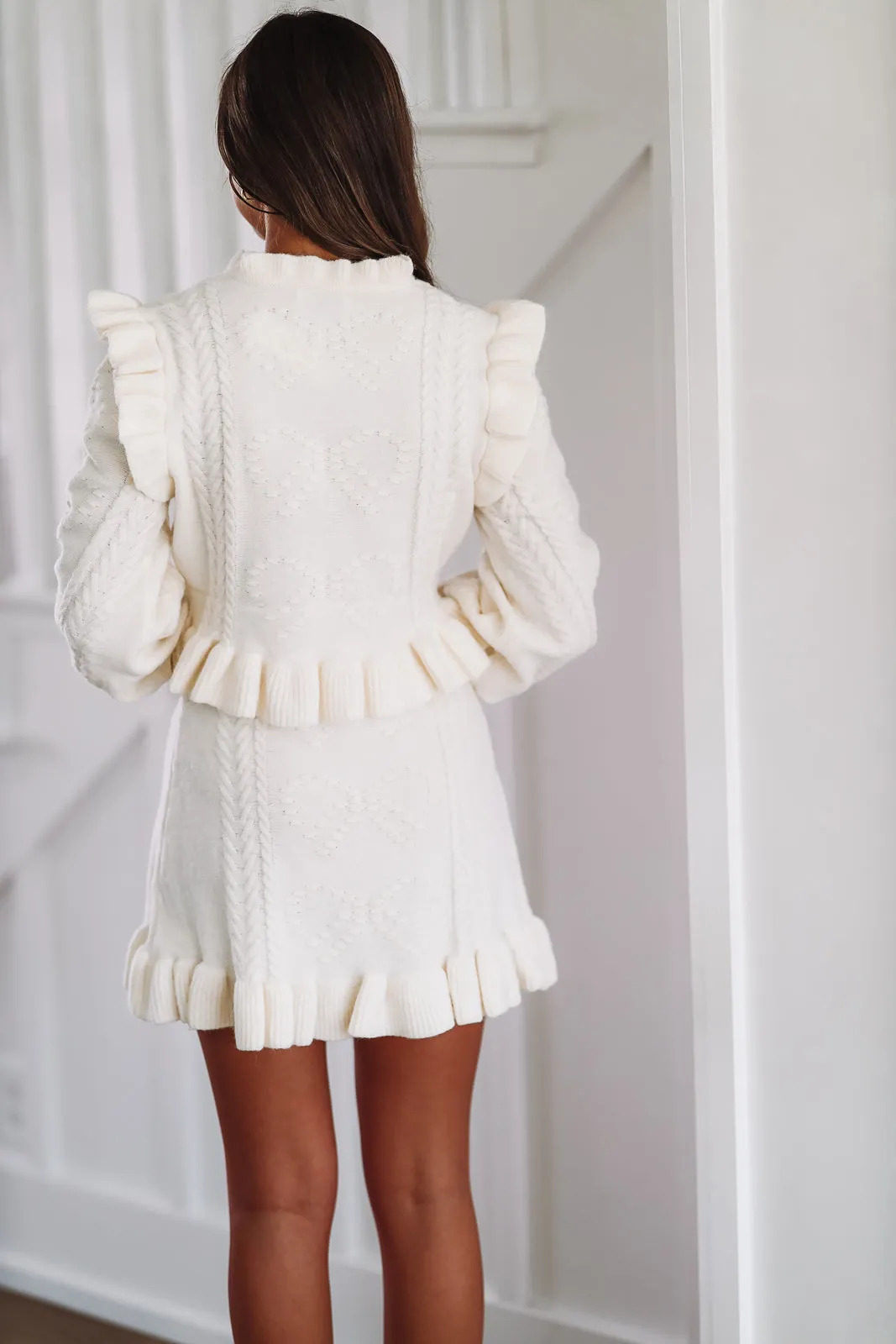 In My Element Knit Top and Skirt Set - Cream sold by Hazel & Olive product image thumbnail 3