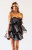 Steal You Away Mini Cocktail Dress - Black sold by Hazel & Olive