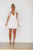 Dreamy Flower Petal Mini Dress - White sold by Hazel & Olive