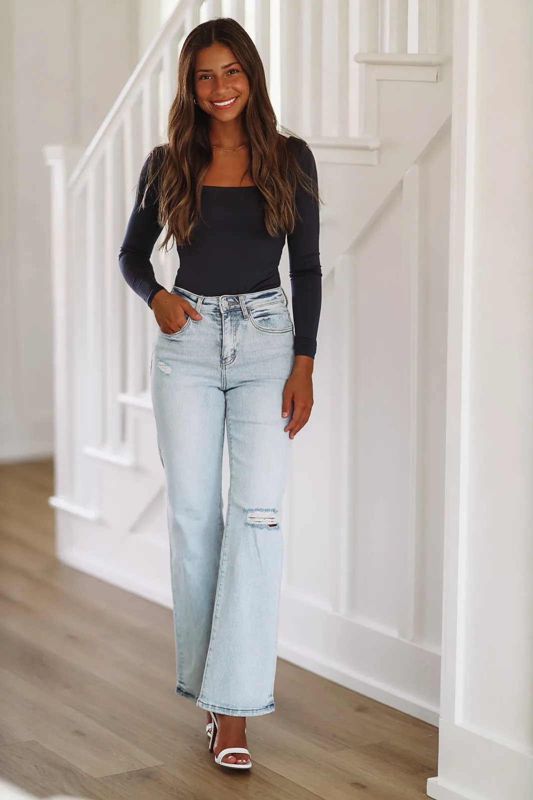 Another Day Crop Top - Navy sold by Hazel & Olive product image thumbnail 2