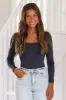 Another Day Crop Top - Navy sold by Hazel & Olive