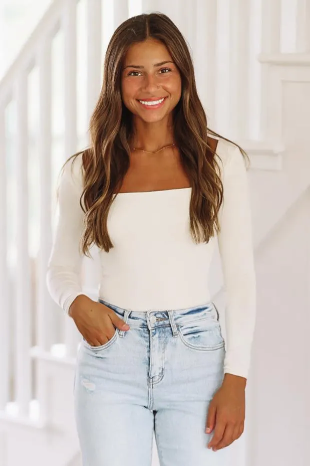 Another Day Crop Top - Cream sold by Hazel & Olive