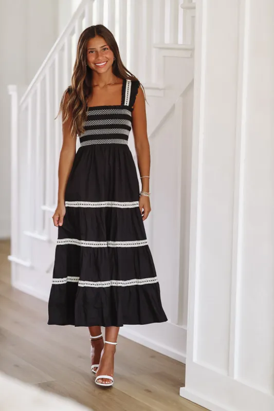 Lola in Black Maxi Dress - Black sold by Hazel & Olive