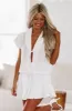 Lacie Gal Two Piece Set Top and Skirt - White sold by Hazel & Olive