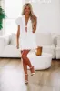 Lacie Gal Two Piece Set Top and Skirt - White sold by Hazel & Olive