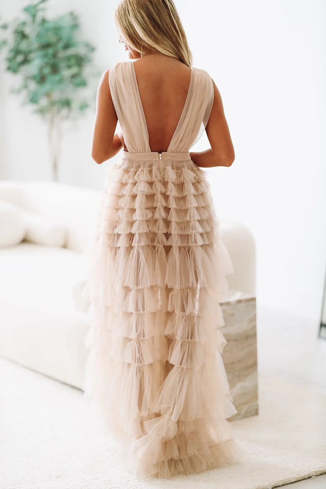 Cheers To Me Maxi Dress - Cream sold by Hazel & Olive product image thumbnail 4