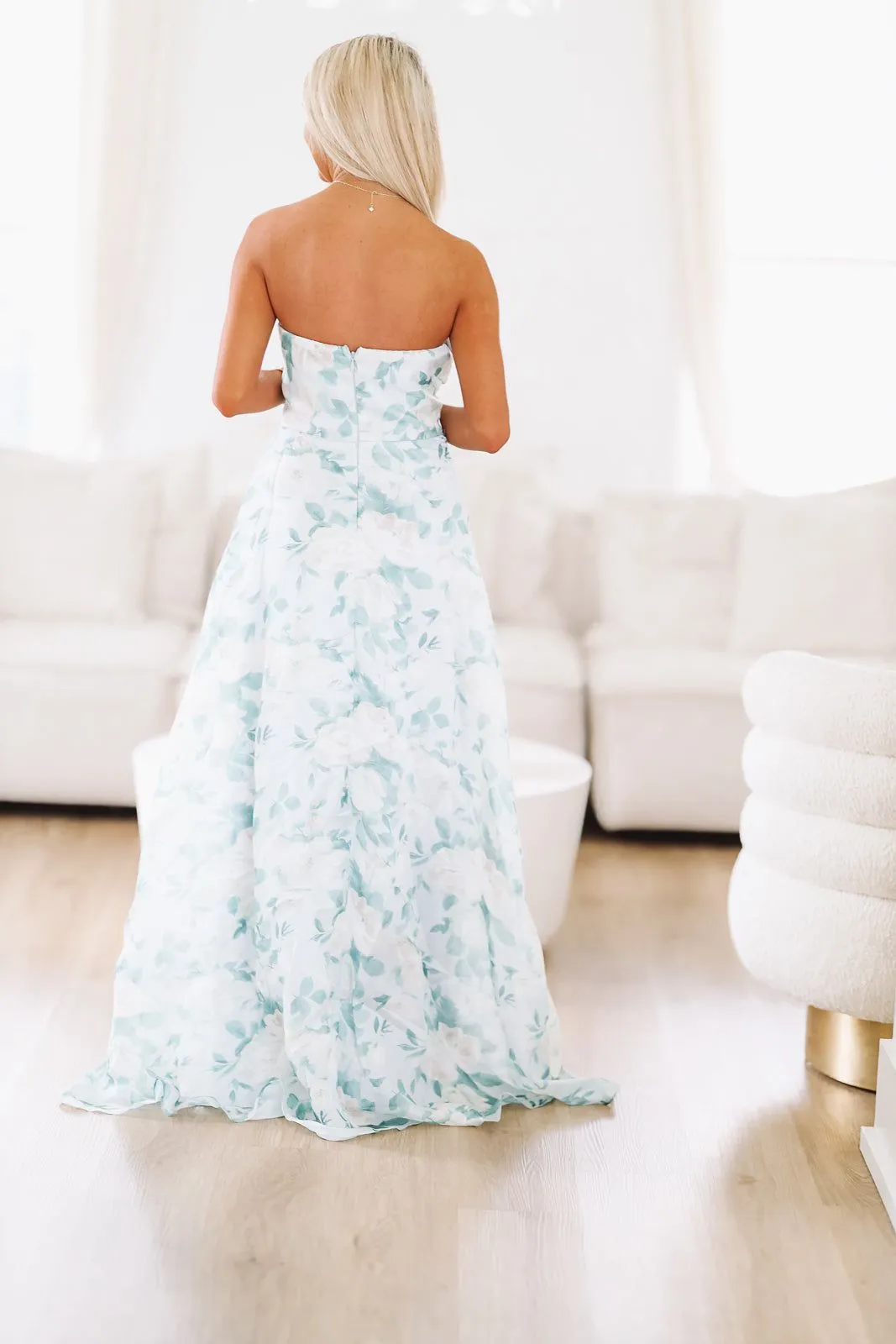 Evening Bloom Maxi Dress - Green sold by Hazel & Olive product image thumbnail 3