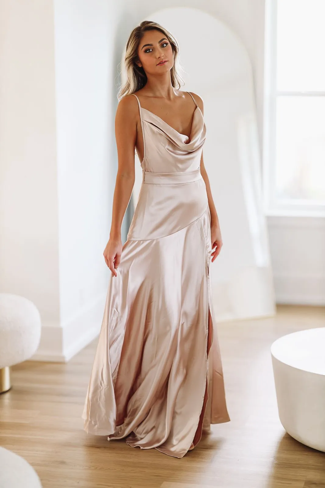 Jaded Maxi Dress - Champagne sold by Hazel & Olive product image thumbnail 2