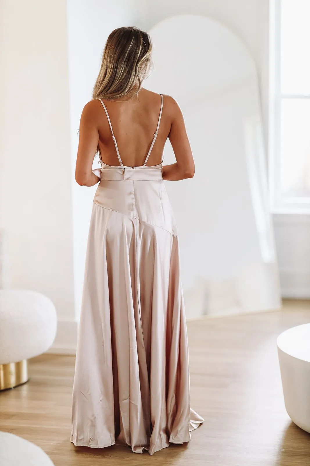 Jaded Maxi Dress - Champagne sold by Hazel & Olive product image thumbnail 3
