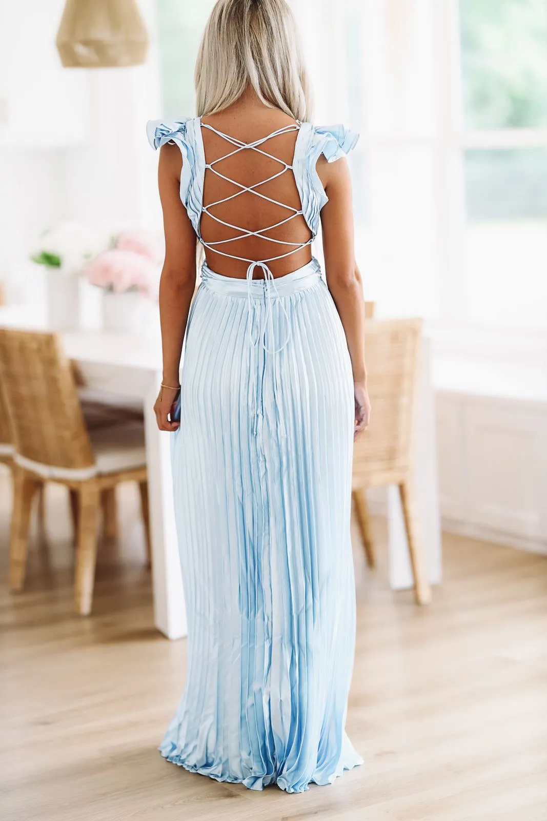 For Keeps Maxi Gown - Light Blue (FINAL SALE) sold by Hazel & Olive product image thumbnail 4