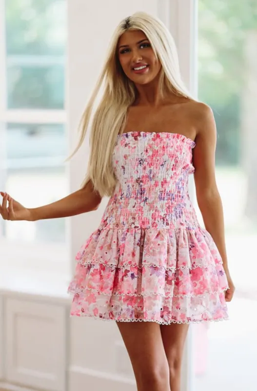 Everlasting Mini Dress - Pink and Purple sold by Hazel & Olive