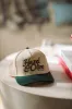 Hazel & Olive Two Toned Snapback Hat - Beige and Green sold by Hazel & Olive