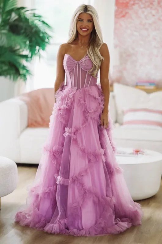 Fancy That Maxi Gown - Purple sold by Hazel & Olive
