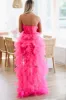 In The Moment High Low Tulle Dress - Magenta Pink sold by Hazel & Olive