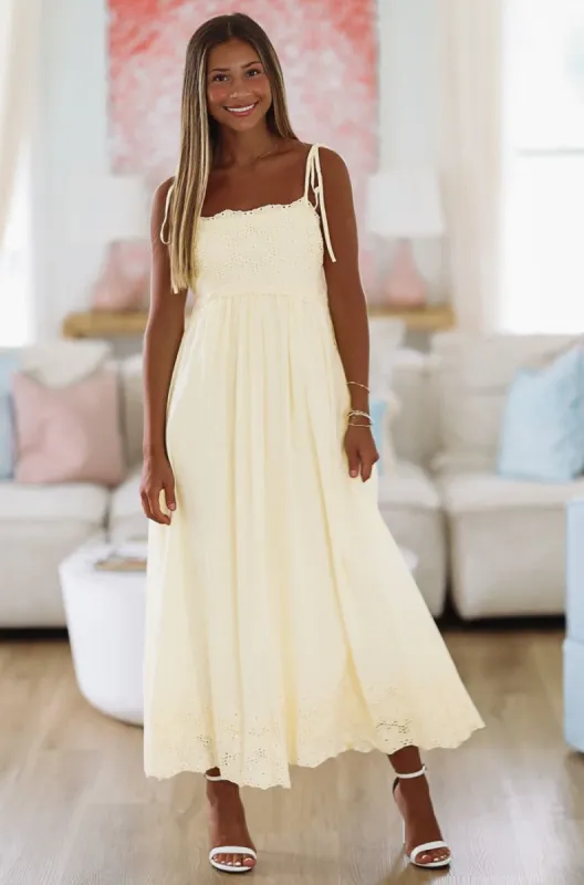 Light of my Life  Midi Dress - Yellow sold by Hazel & Olive