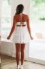 Caliente Mini Lace Dress - White sold by Hazel & Olive