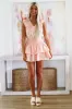 Peach Please Romper Mini Dress - Peach sold by Hazel & Olive