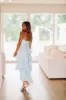 Ruffles of Love Maxi Dress - Light Blue sold by Hazel & Olive