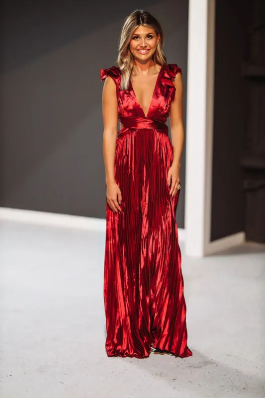 For Keeps Maxi Gown - Wine sold by Hazel & Olive