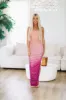 Mixed Signals Maxi Dress - Mauve and Purple sold by Hazel & Olive