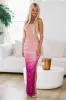 Mixed Signals Maxi Dress - Mauve and Purple sold by Hazel & Olive