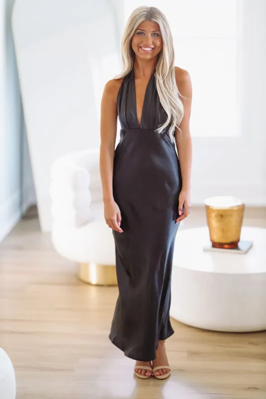 Hollywood Glam Maxi Dress Gown - Black sold by Hazel & Olive