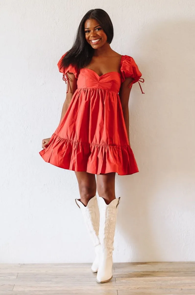 My One and Only Mini Dress - Rust sold by Hazel & Olive product image thumbnail 3