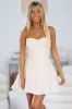 Born to Adore Mini Dress - Cream and Gold sold by Hazel & Olive