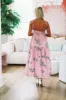 Passion Flower Midi Dress - Pink sold by Hazel & Olive