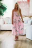 Passion Flower Midi Dress - Pink sold by Hazel & Olive