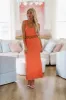 Just For You Midi Dress - Orange sold by Hazel & Olive