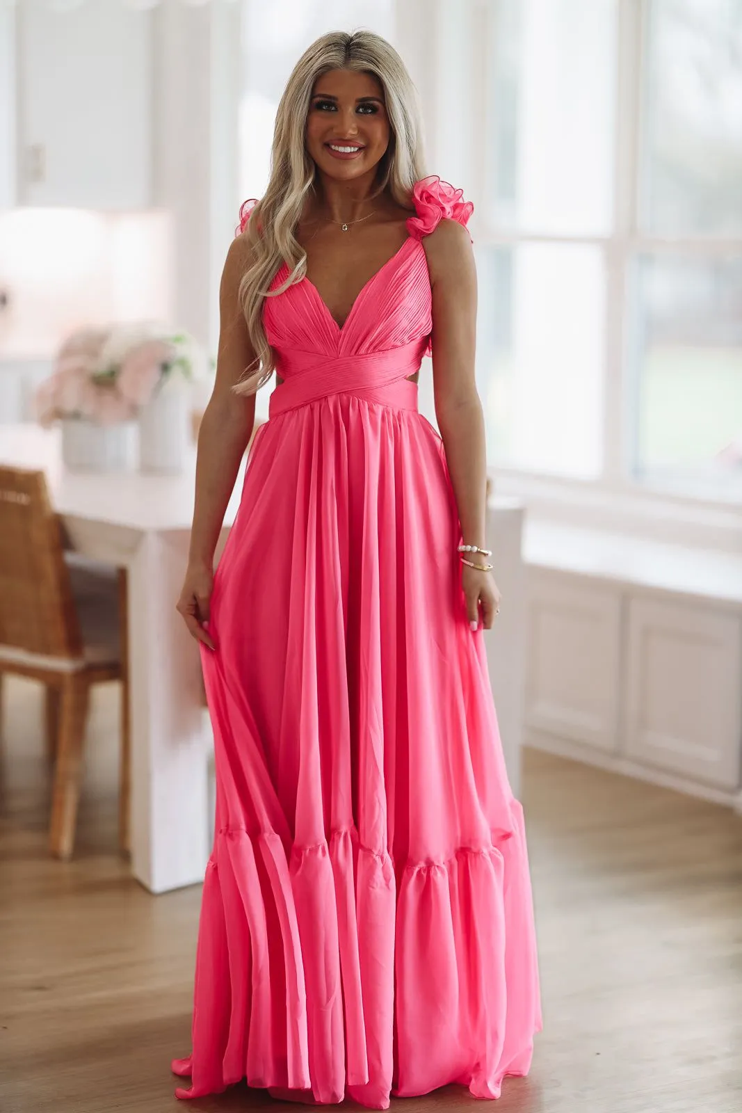 Tell Me You Love Me Maxi Dress - Fuchsia sold by Hazel & Olive