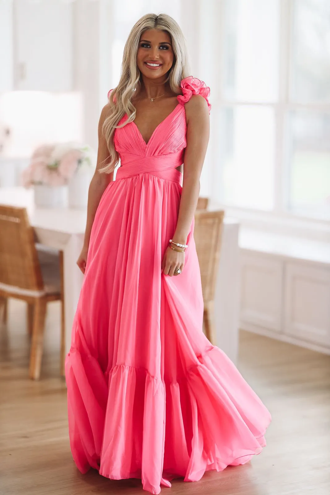 Tell Me You Love Me Maxi Dress - Fuchsia sold by Hazel & Olive product image thumbnail 2