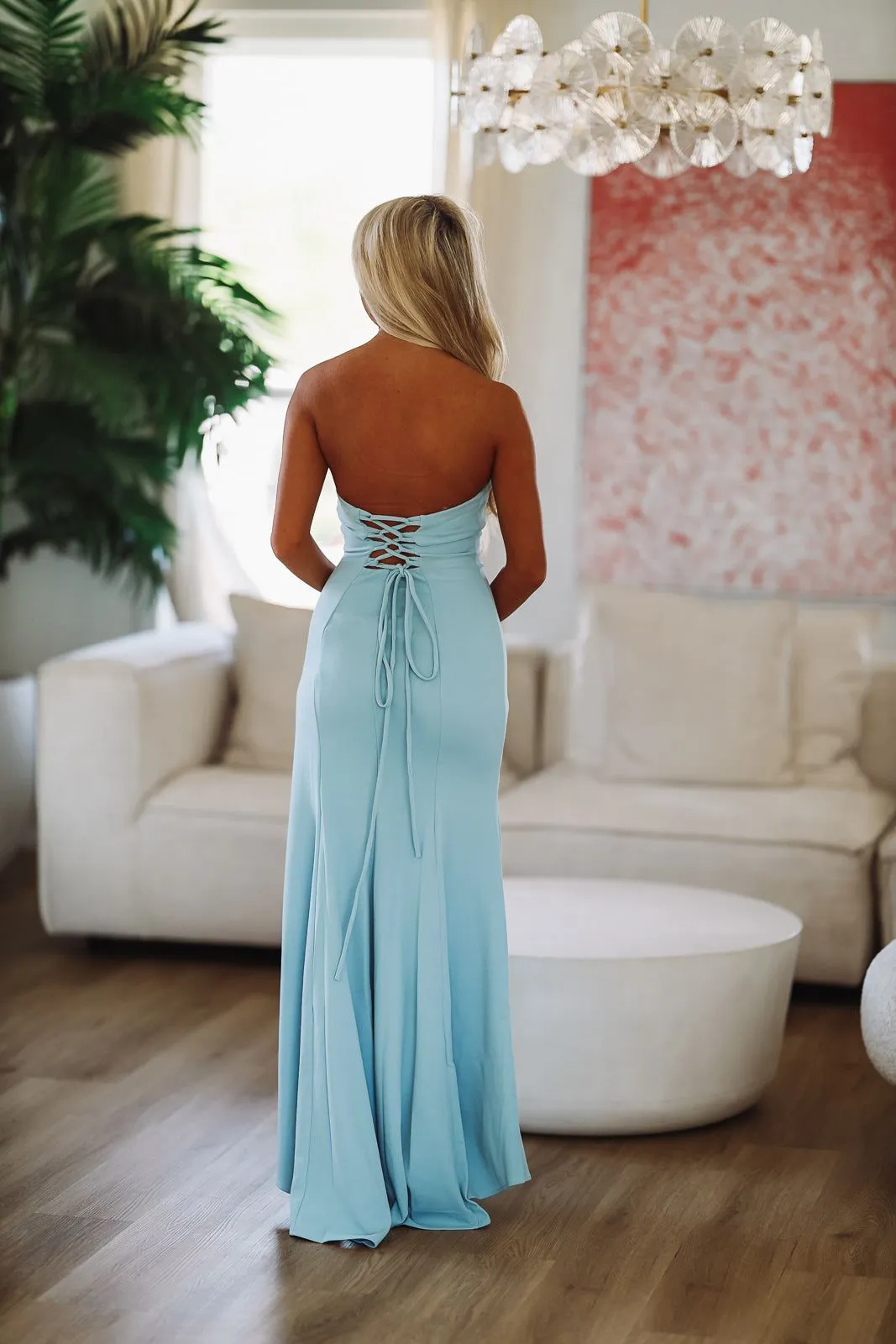Princess Blue Maxi Gown - Blue sold by Hazel & Olive product image thumbnail 4