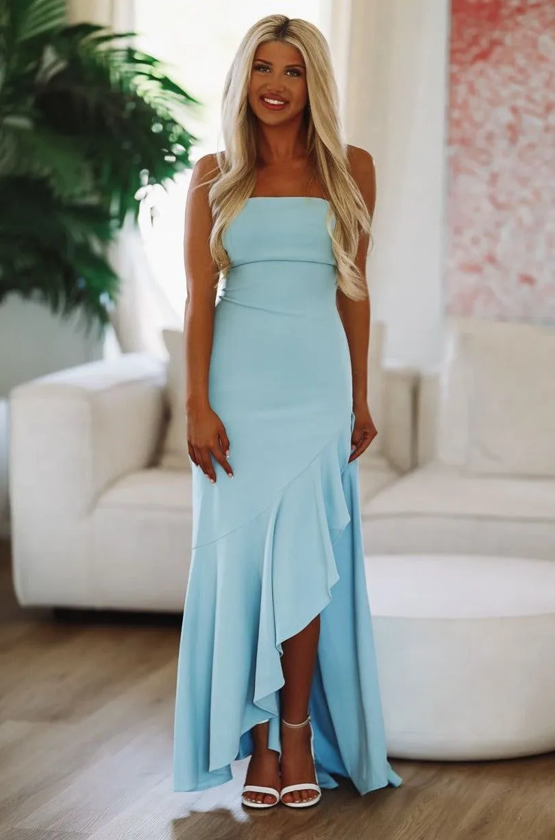 Princess Blue Maxi Gown - Blue sold by Hazel & Olive