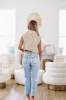Cuddle Me Close Cropped Sweater - Cream Multi sold by Hazel & Olive