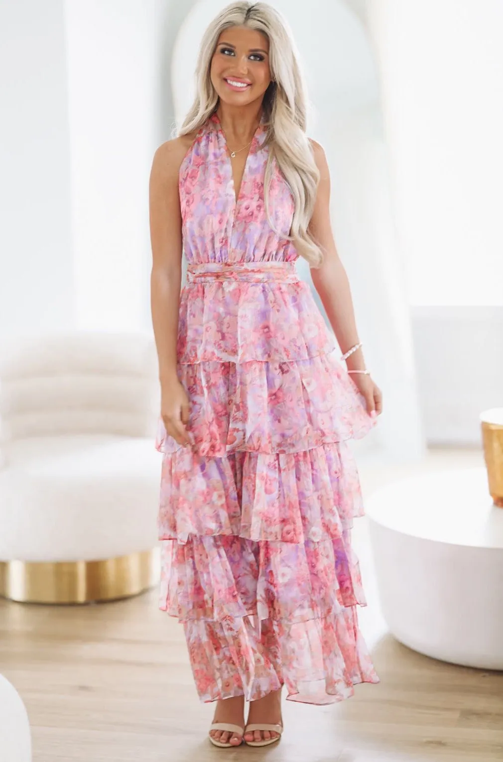 Loveswept Maxi Dress - Purple Multi sold by Hazel & Olive