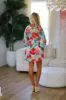 Paradise Found Mini Dress - Blue sold by Hazel & Olive